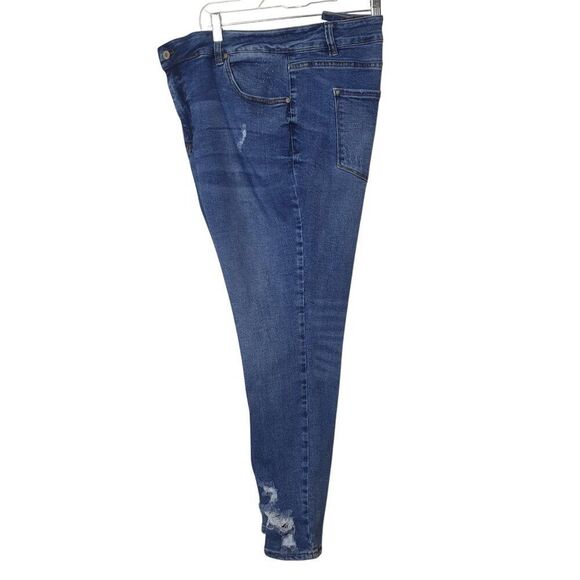 KanCan Womens Plus Skinny Jeans 22 Distressed Stretchy Chic High Rise Curvy - Picture 2 of 7